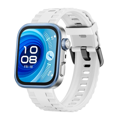 适用华为fit4官方同款4pro硅胶表带fit新款手表watchfit new柔软腕带运动透气表带非原装时尚替换男表链夏ins