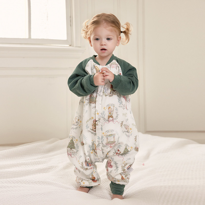 721星球 圣诞限定婴儿睡袋蓄热夹棉儿童长袖分腿睡袋保暖防踢被,婴童用品,睡袋/防踢被,淘宝优惠券,粉丝福利购,淘宝优惠卷