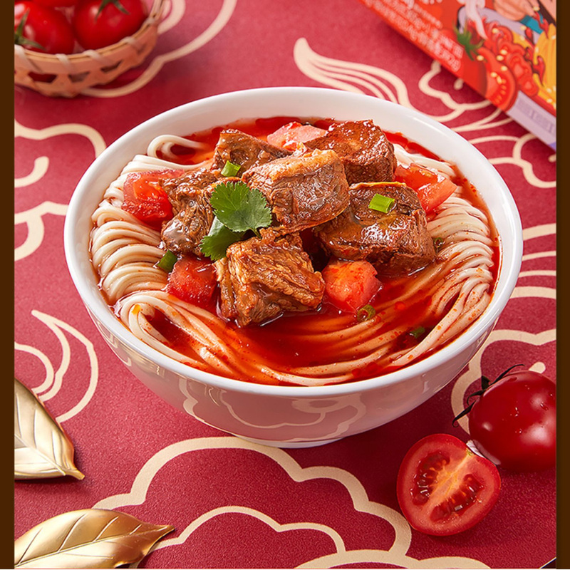 认准牛叨叨正宗李先生牛肉面【3盒】招牌蕃茄香辣私房牛肉面料包