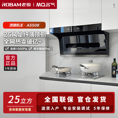 老板名气A5508+A6107B油烟机灶具