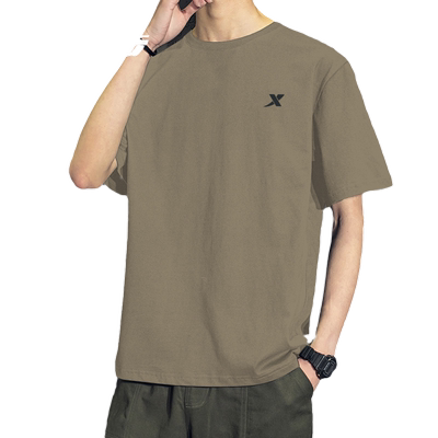 特步2024新款纯棉短袖T恤男