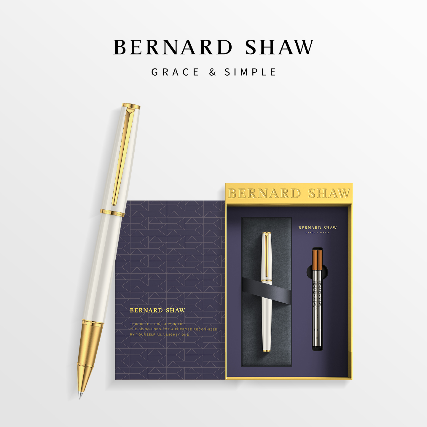 萧伯纳签字笔商务办公高档签名笔