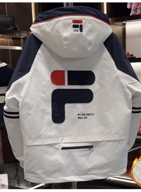 2025秋冬新款字母刺绣宽松撞色连帽棉服情侣男女同款拼色保暖外套