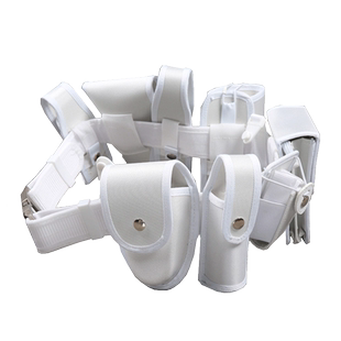 白色战术腰带多功能八件套保安户外专用巡逻检查尼龙武装带配件包