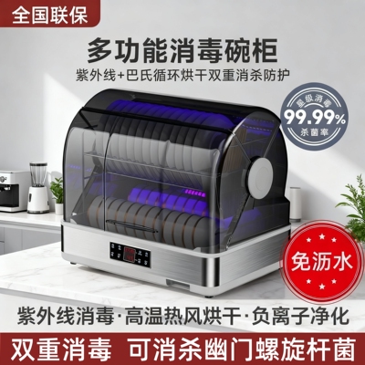 德国免沥水紫外线烘干消毒碗柜