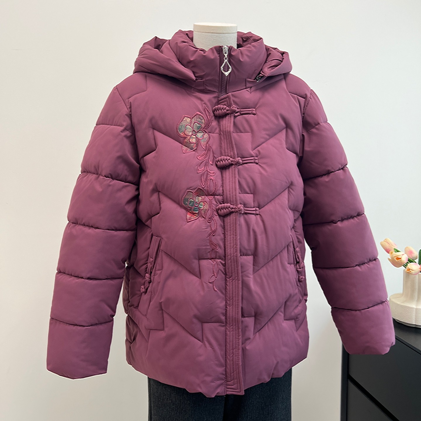 妈妈冬装外套洋气保暖棉衣中老年女装加绒加厚外套棉服奶奶款棉袄,女装/女士精品,中老年女装,淘宝优惠券,粉丝福利购,淘宝优惠卷