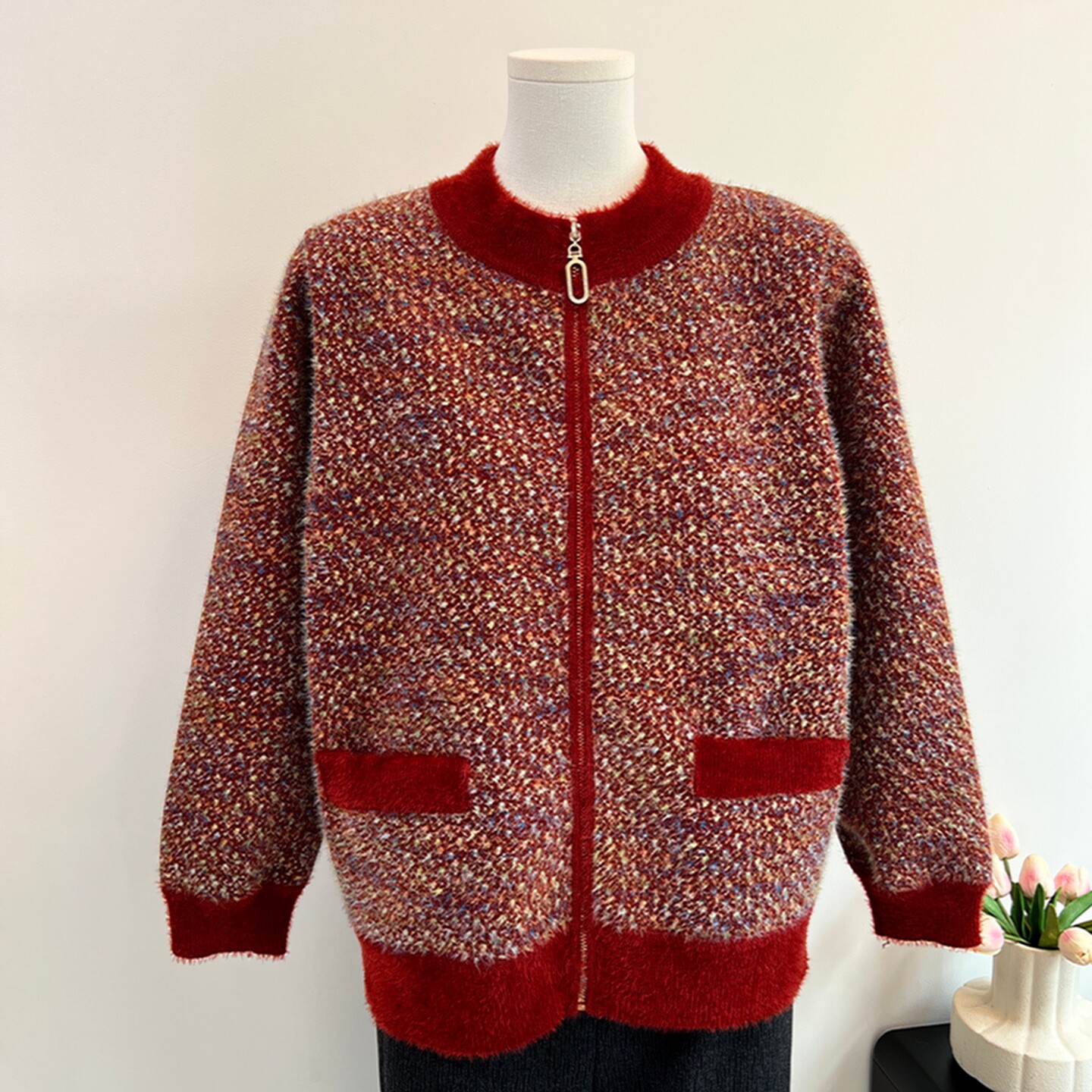 中老年人秋冬加绒保暖外套女老年人妈妈针织开衫新款奶奶冬装衣服,女装/女士精品,中老年女装,淘宝优惠券,粉丝福利购,淘宝优惠卷