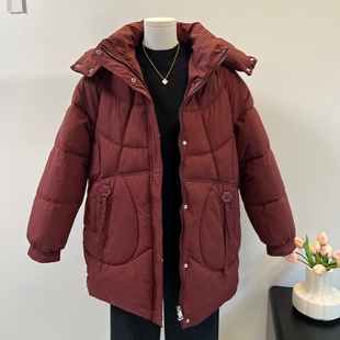 洋气妈妈冬装棉衣外套女2025新款中老年人秋冬保暖棉服中长款棉袄