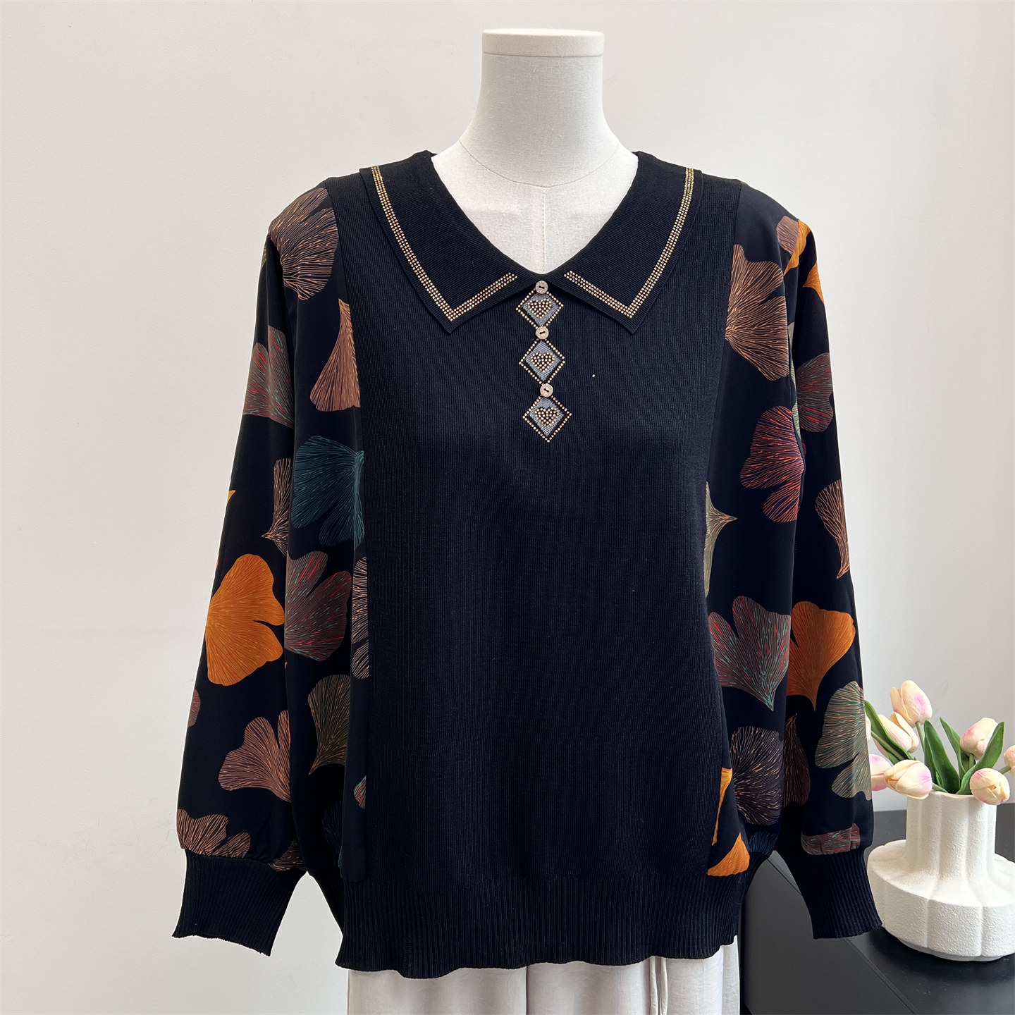 2026新款洋气妈妈装宽松薄款打底衫春秋夏季长袖T恤中老年女上衣