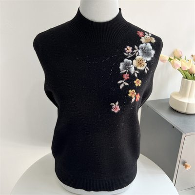 郭贵人100纯羊毛中老年保暖毛衣