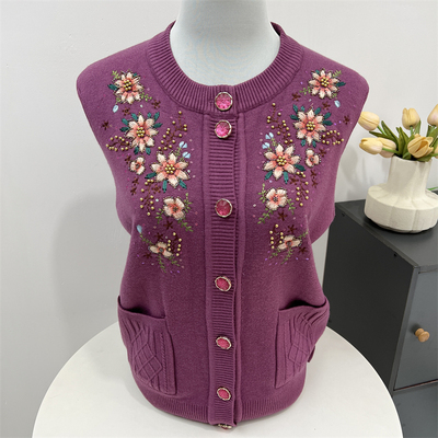 郭贵人妈妈毛衣加绒加厚外套