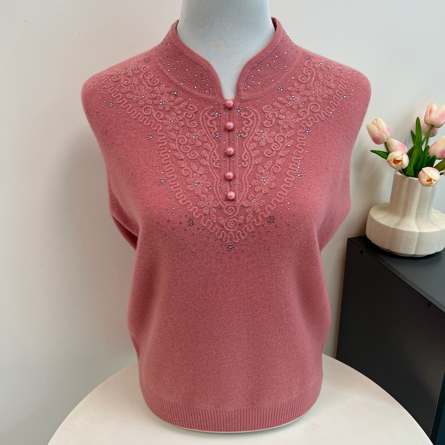 100%羊毛衫洋气妈妈装秋冬毛衣女新款2025中老年人奶奶内搭打底衫 - 郭贵人嘉兴毛衫  零批出品