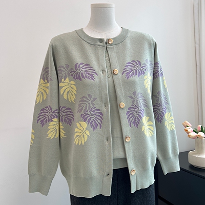 时尚妈妈装套装针织开衫两件套