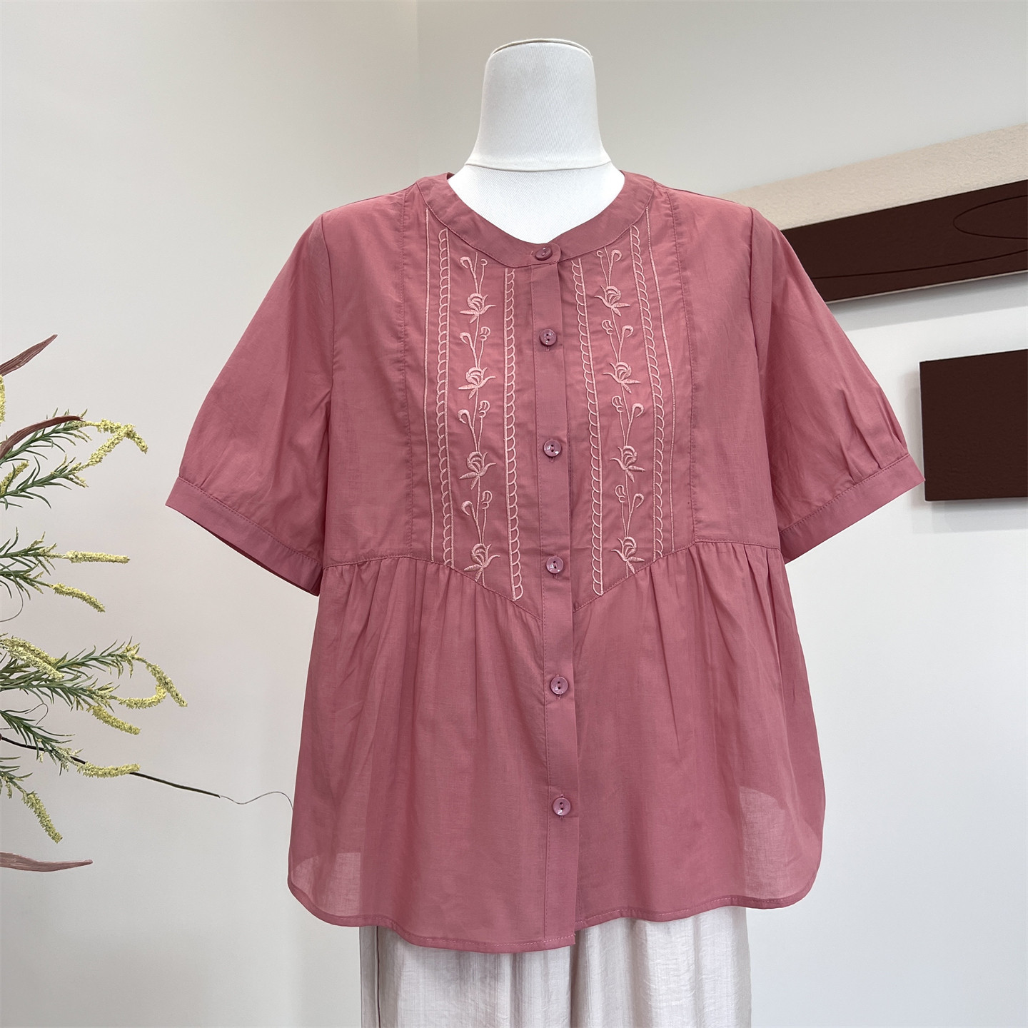 洋气妈妈夏季新款纯棉T恤套装中老年女宽松薄款休闲阔腿裤两件套