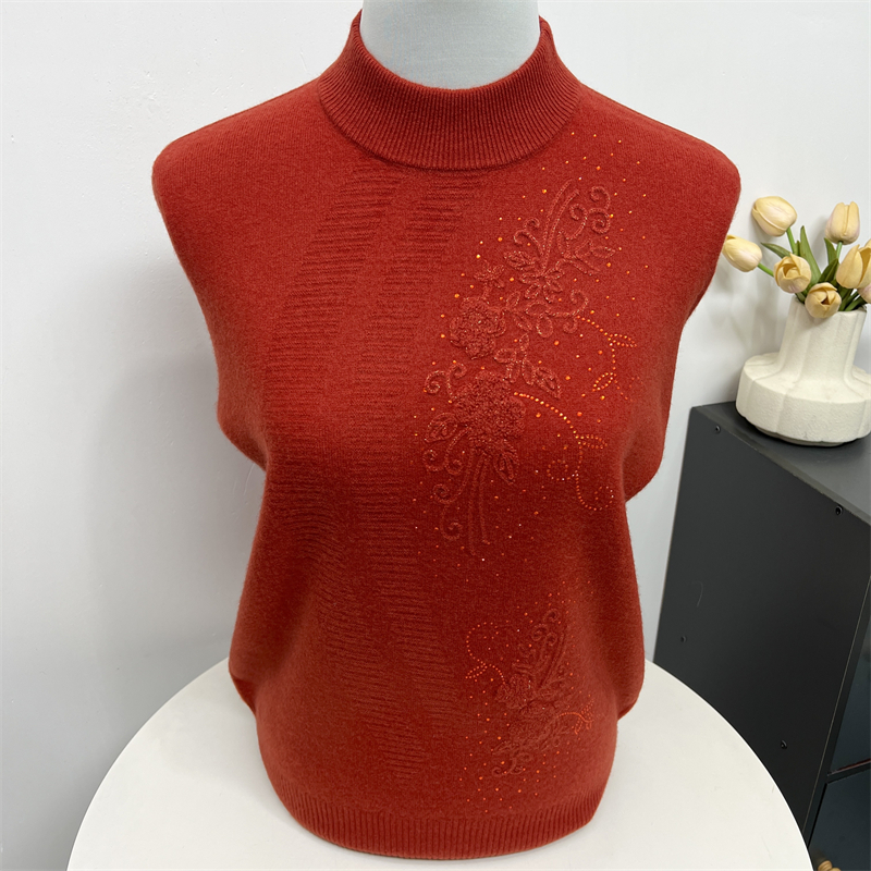 郭贵人妈妈装纯羊毛打底衫秋冬