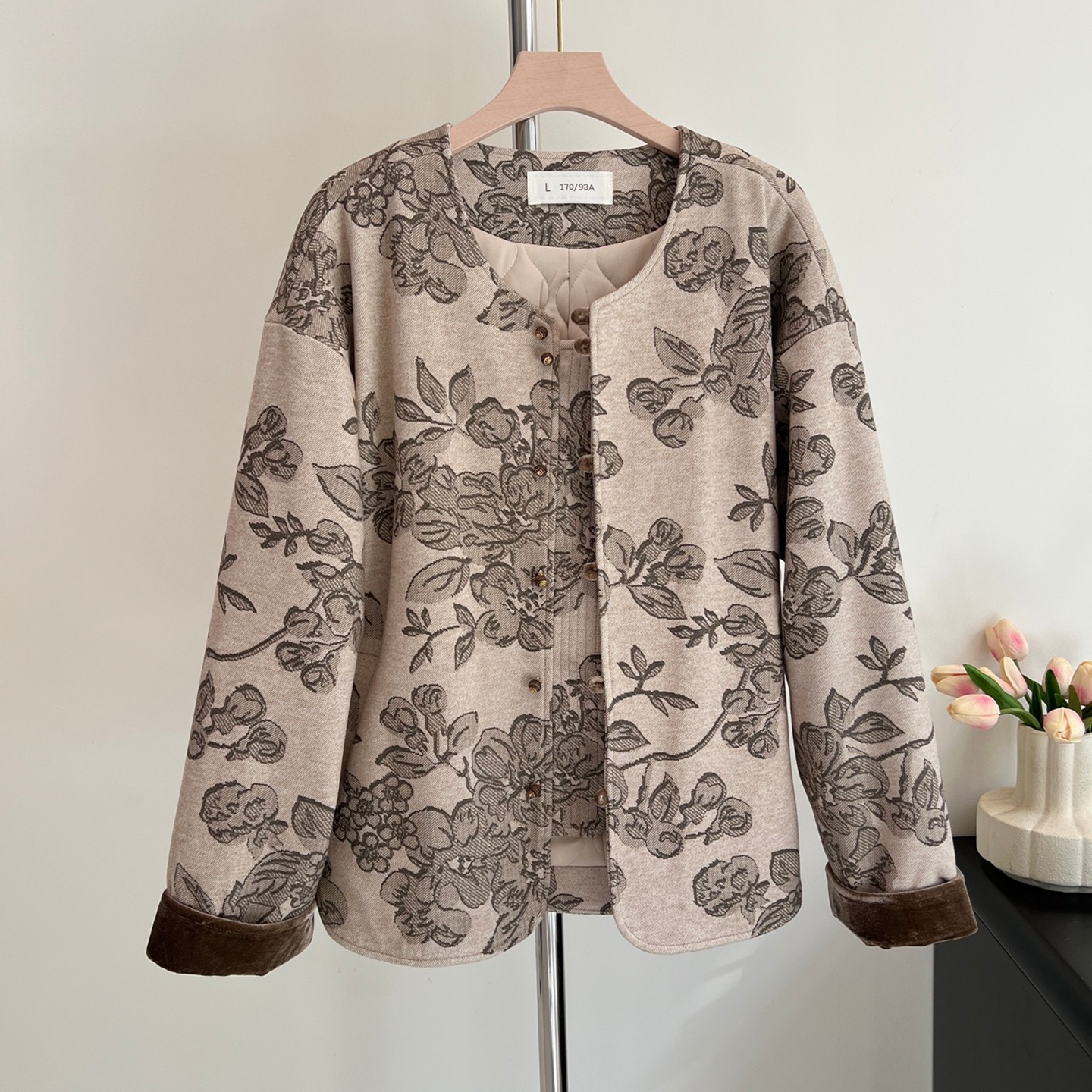 洋气奶奶秋冬中式宽松高档棉衣外套老年人女气质妈妈夹克棉服上衣