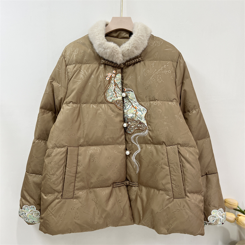 郭贵人奶奶冬装中老年羽绒服外套