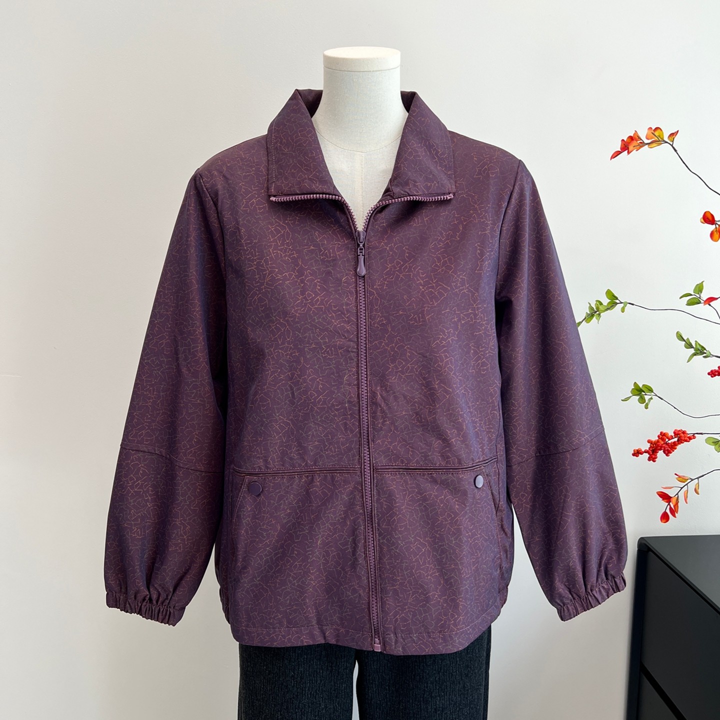 老年人奶奶秋装风衣外套春秋上衣老太太老人衣服中老年女洋气妈妈