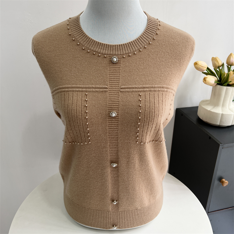 100%纯羊毛妈妈毛衣小香风上衣