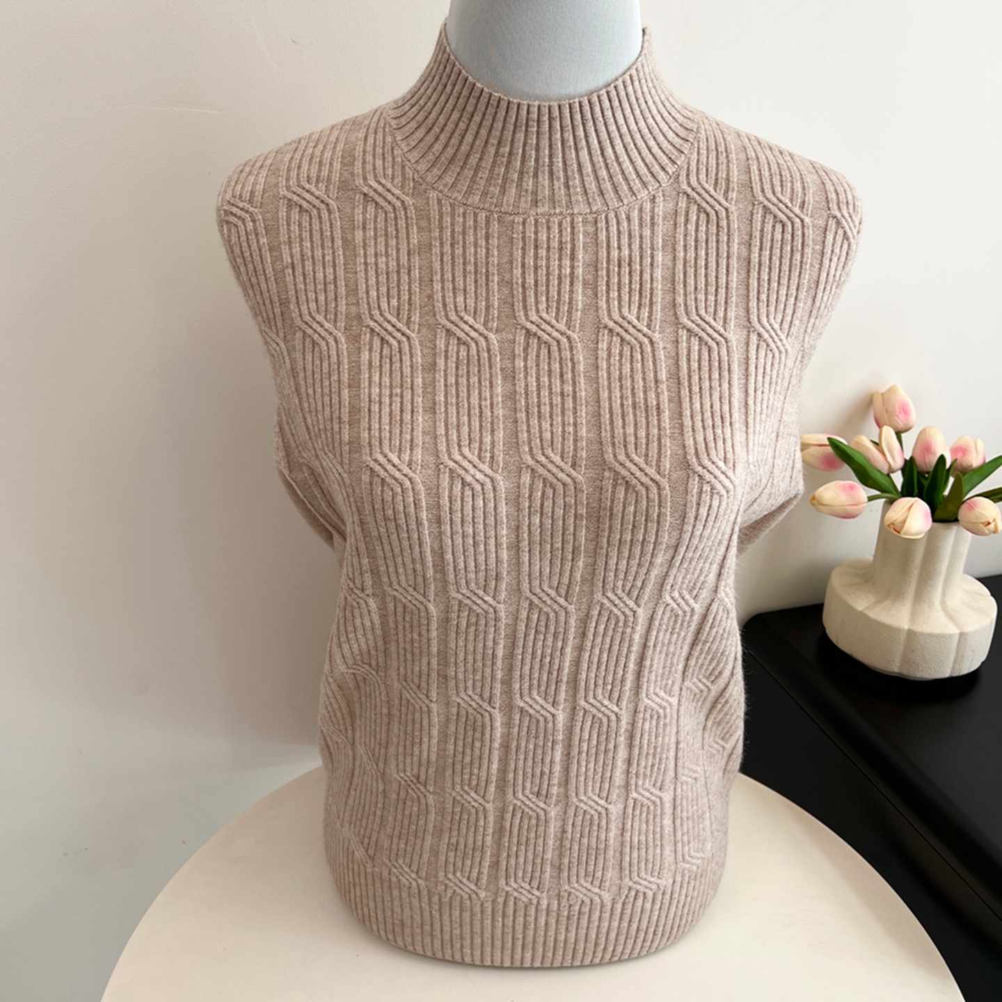 中年妈妈装半高领内搭毛衣打底衫