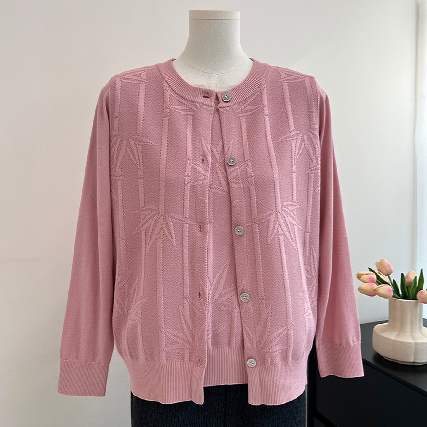 妈妈春装两件套2026新款薄款针织开衫中老年女装夏季短袖T恤外套,女装/女士精品,中老年女装,淘宝优惠券,粉丝福利购,淘宝优惠卷