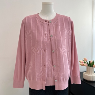 妈妈春装两件套2026新款薄款针织开衫中老年女装夏季短袖T恤外套