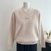 高贵加厚毛衣中老年女装 加绒保暖打底衫 羊气质上衣 妈妈秋冬装 时尚