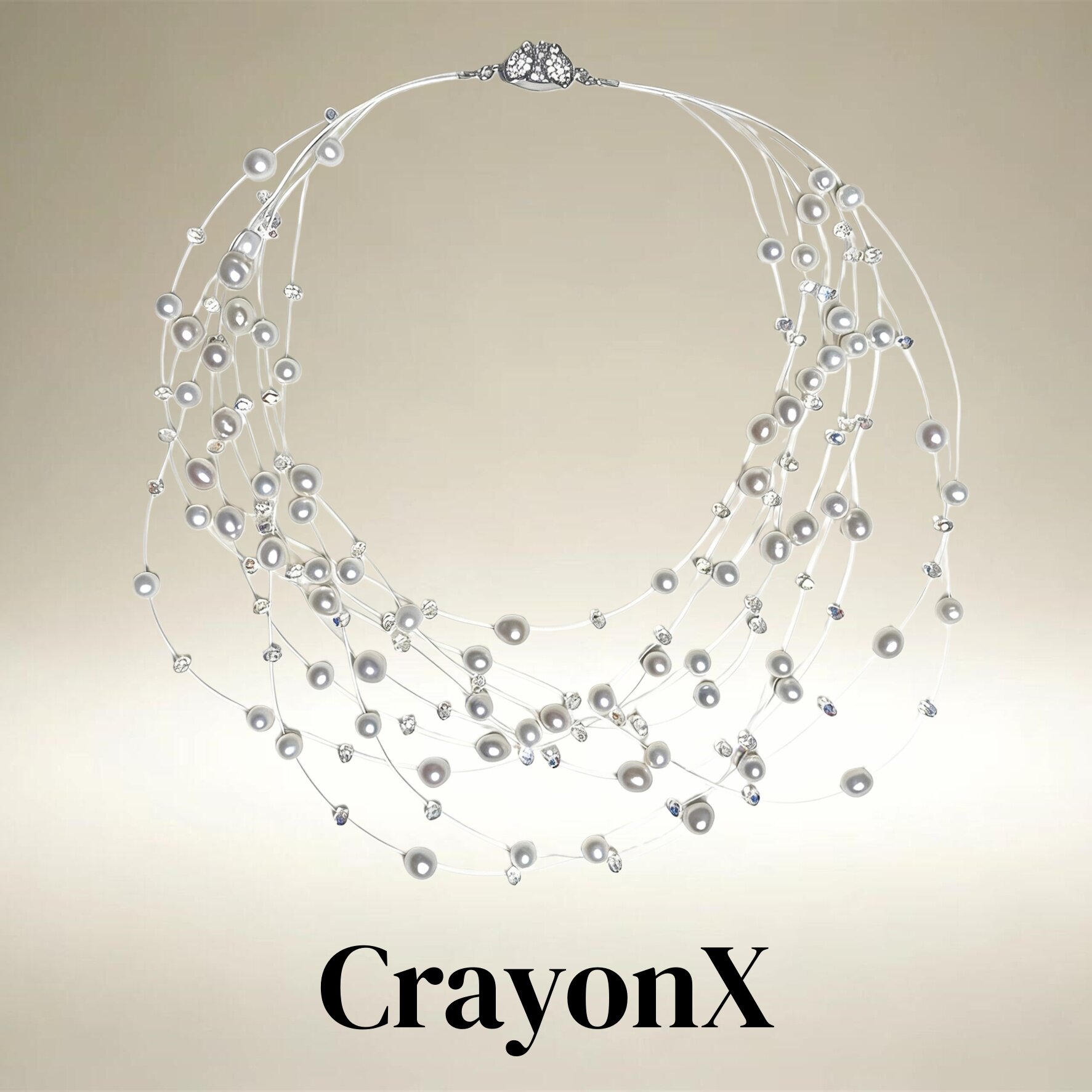 CrayonX满天星淡水珍珠项链