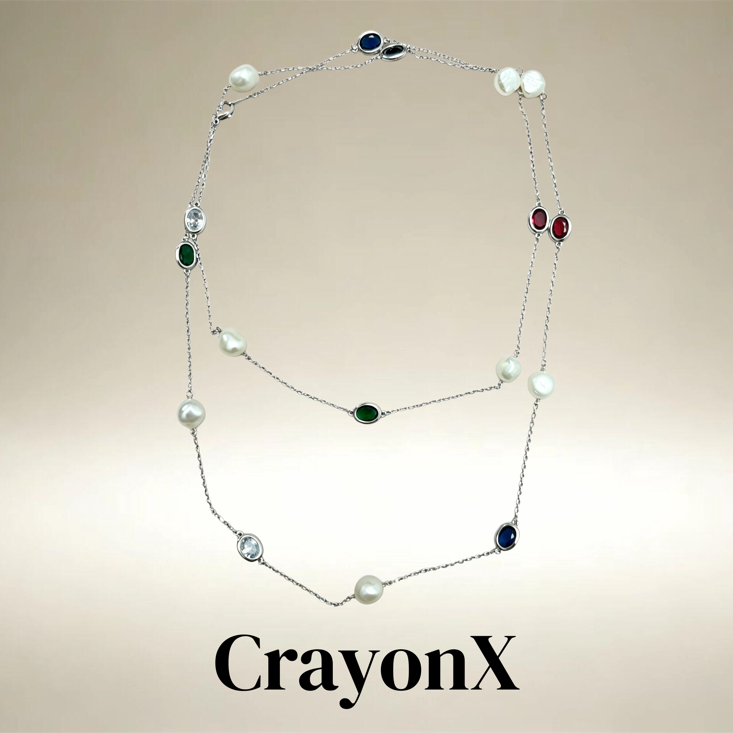 CrayonX设计师叠戴轻盈毛衣链