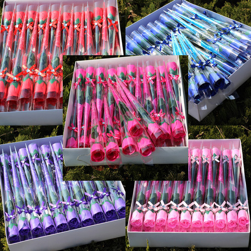 单支香皂玫瑰花女神节情人节七夕儿童节肥皂花母亲节商超活动礼物