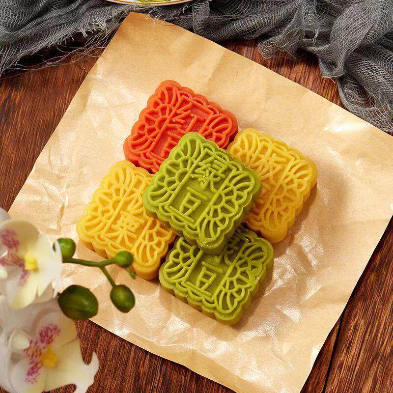 绿豆糕板栗糕酥饼传统老装式糕点ALJ点心手独工好立包吃休闲 小零