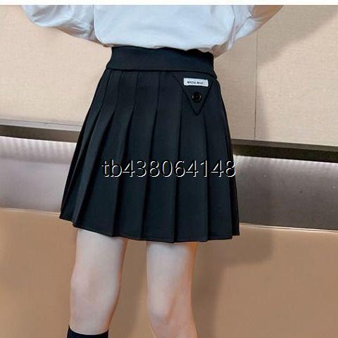女童春秋款jk短裙儿童2023年秋冬新款洋气百褶裙学院风百搭半身裙