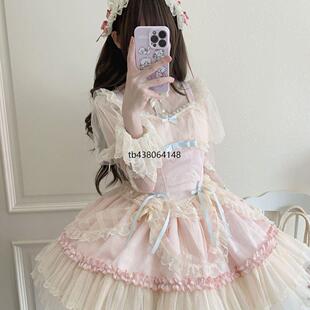 花季结缘洛丽塔韩菇凉~原创设计Lolita洋装芭蕾风jsk吊带连衣裙