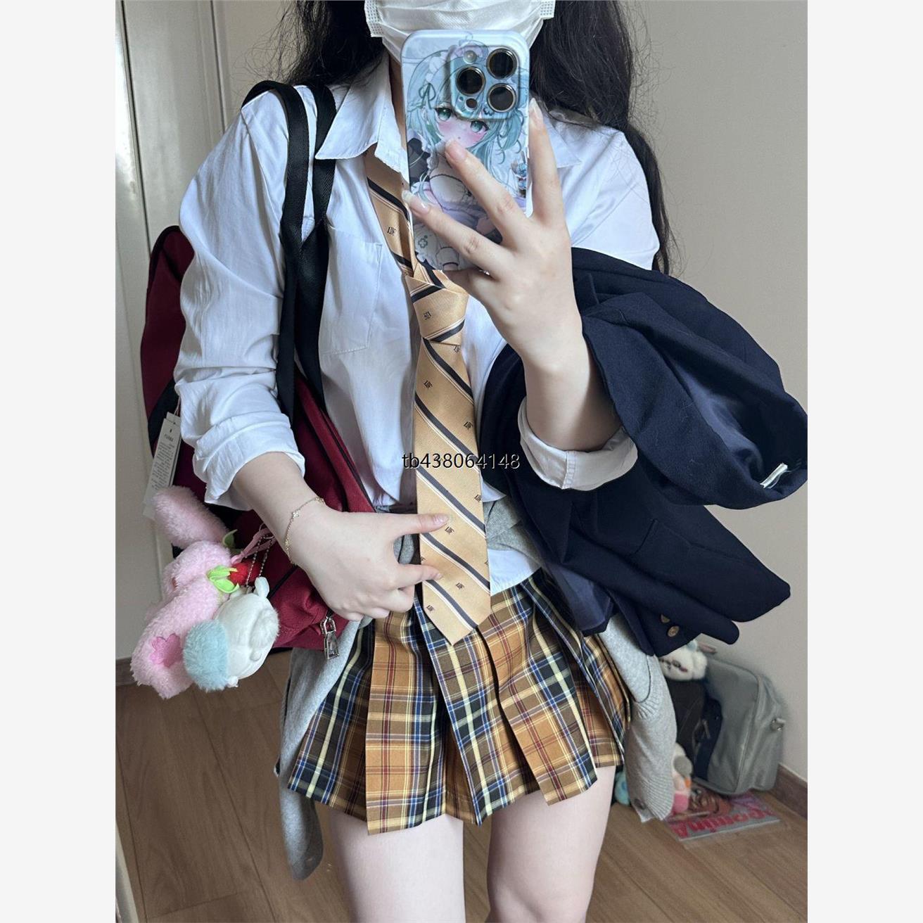 木野枫 /木野杏【秋冬双子】木野高原创格裙JK日系学院风百褶裙