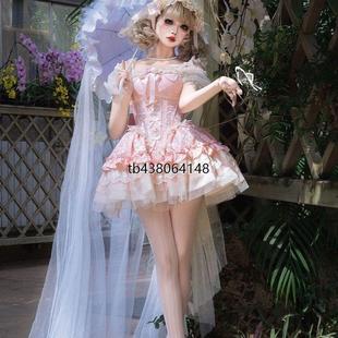 织锦园lolita原创【浮光浅梦】夏日甜美优雅芭蕾狗短JSK洋装爆款