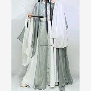 古风万用绿白cosplay服可COS沈清秋可私设男女同款全套