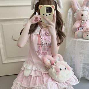 [女儿服] 棉花糖原创设计甜美可爱兔兔软妹服装两件套