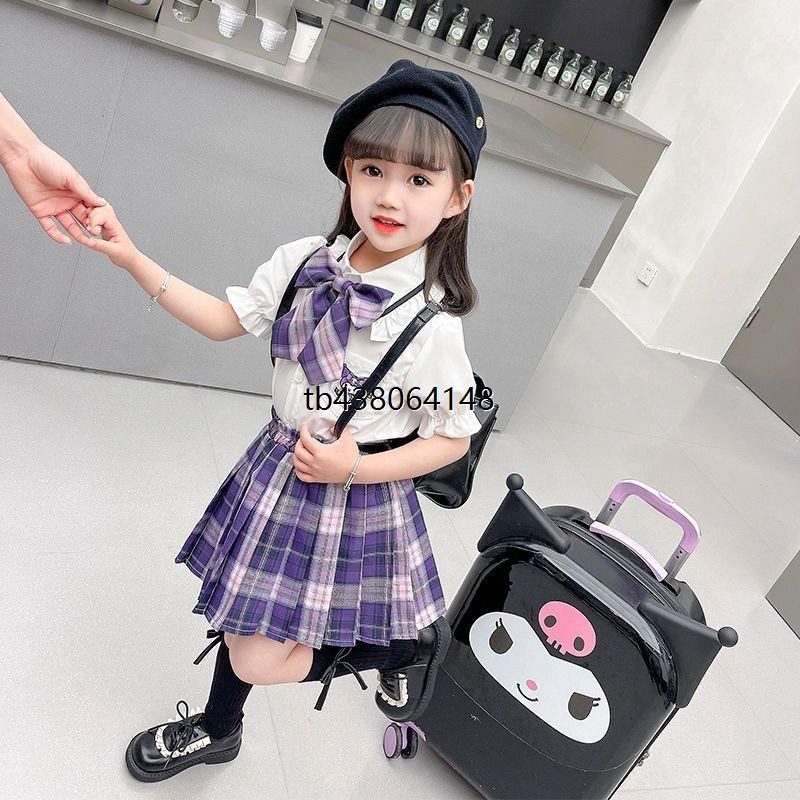 三件套美乐蒂女童夏季jk制服2025新款洋气儿童小学生夏款短袖裙子