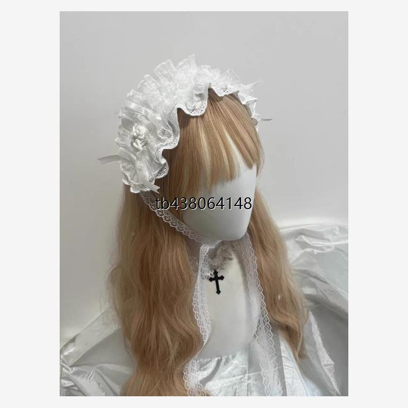 原创Lolita法式优雅发带lo娘甜美软妹发饰蕾丝头饰