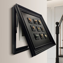 饰画 配电箱遮挡立体贝壳磁吸动物标本类装 中古风电表箱装 饰画新款