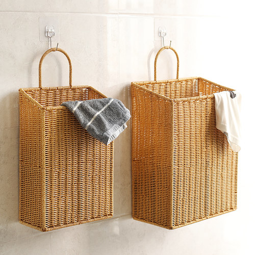 家好点壁挂式脏衣篮免打孔