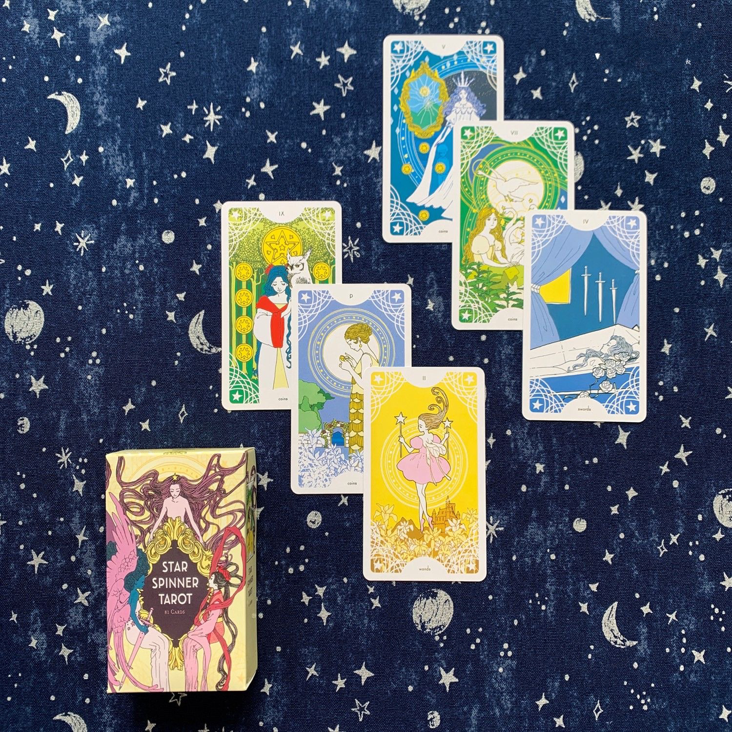 塔罗牌塔luo牌taro星之纺者织星star spinner tarot英文卡牌
