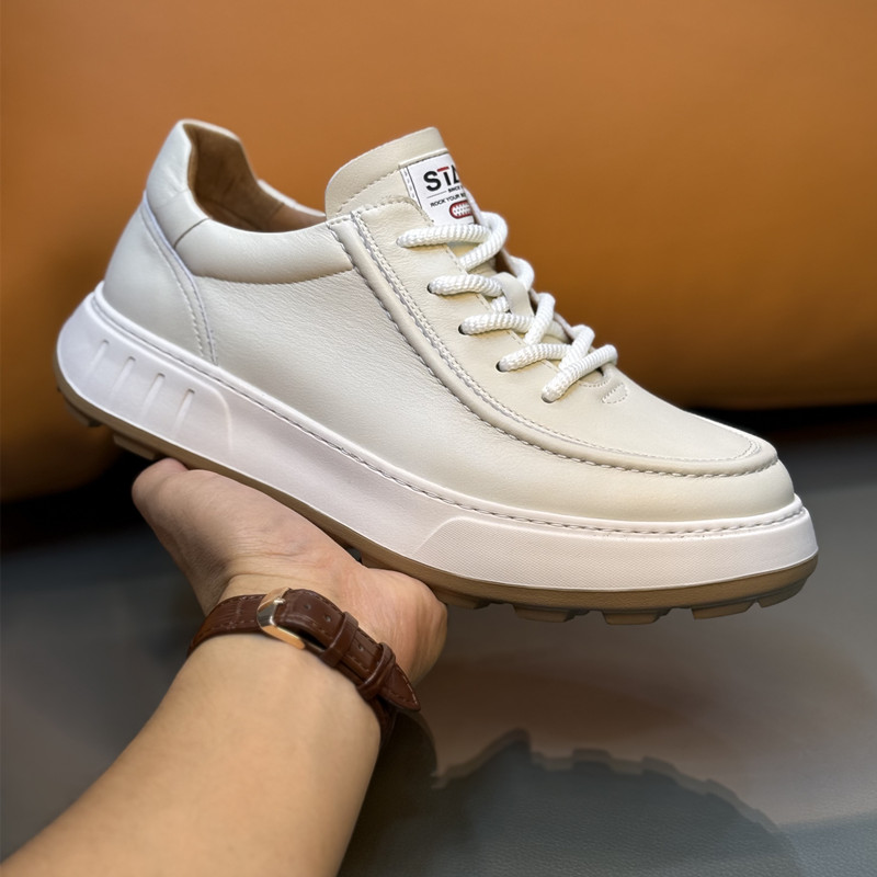 真皮潮流英伦风板鞋男轻便