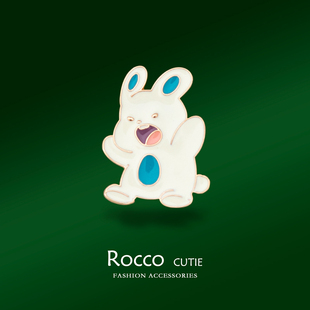 奶凶兔子胸针胸花女款设计感小众可爱学生徽章创意别针装饰送礼物