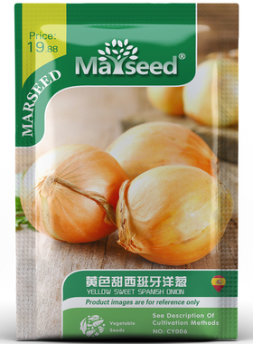 【新品推荐】进口传家宝黄色甜西班牙洋葱种子四季蔬菜盆栽种子籽