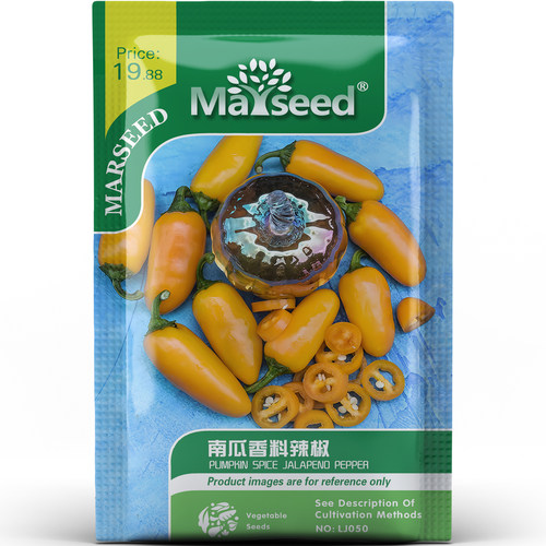 墨西哥暖橙色南瓜香料辣椒种子种苗高颜值盆栽观赏食用蔬菜B208