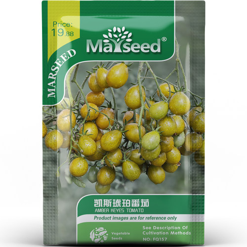 稀有色凯斯琥珀樱桃番茄果型透亮美观阳台春秋播蔬菜种子种苗A078