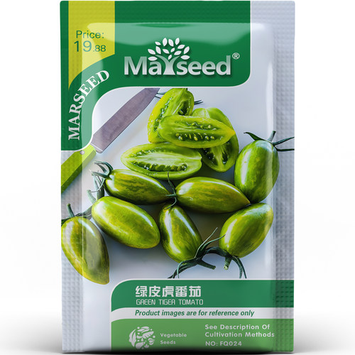 美国获奖品种绿皮虎番茄口感浓郁春秋播种好管理蔬菜种子种苗A024