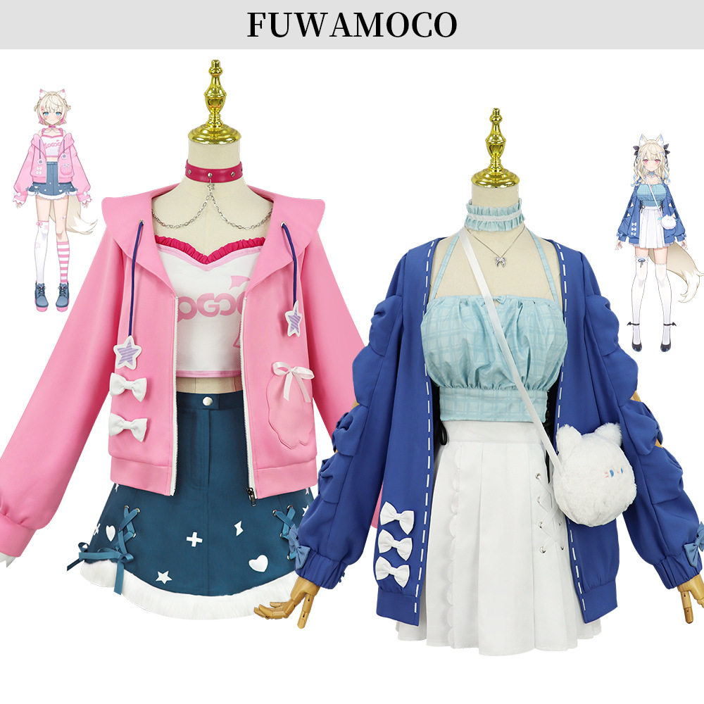 现货HololiveENFuwawaMococoAbyssgard新衣装常服Cos同款套装