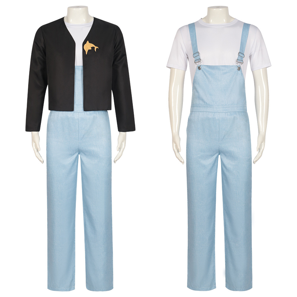 蓝色监狱cos服BLUELOCK蓝锁峰乐回宝宝便服可爱胸饰背带裤cosplay